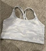 Lululemon white and grey camo sports bra Photo 0