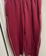 Yogalicious Sweatpants Women's Small Red Cloud Plush Finish Wide Leg Y2K Photo 0