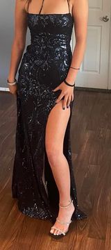 Blue Black Windsor Dress Photo 0