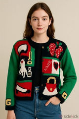 Vintage Eagle's Eye Vintage Christmas Cardigan cottagecore granny teacher Photo 0