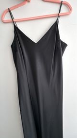 Evan-Picone Size 14 Sleek Black Maxi Dress Photo 0