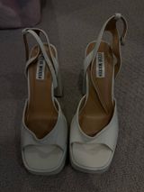 Steve Madden Women’s White Platform Heels Photo 0