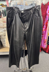 Abercrombie and fitch faux leather pants 22 short curve love // 091902 Photo 0