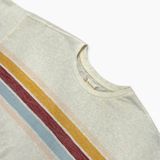 Altar'd State Retro Stripe Short Sleeve Top Cream XL ASKN T265CPK Photo 0