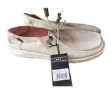 Hey Dude Wendy Chambray Slip On Shoes Sneakers White Nut NWT Womens Size 12 Photo 0
