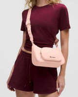NWT lululemon Crossbody‎ Bag with Nano Pouch 2L in Flush Pink Photo 0
