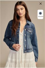 Lucky Brand Tomboy Trucker Denim Jacket Photo 0