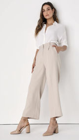 Lulus Beige Dress Pants Photo 0