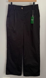 Halara Medium NEW Wide Leg Black Pants Office Business Casual Minimal Work Photo 0