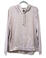 Weatherproof Vintage Hoodie Grey Purple Excellent‎ Lightweight Knit Women Size L Photo 0