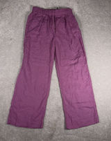 Abercrombie & Fitch Sloane Tailored Wide Leg Pants Chinos Linen Blend 27/4s Photo 0