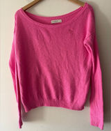 Y2K Abercrombie & Fitch Pink Embroidered Moose Logo‎ Sweater Photo 0