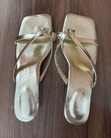 Zara gold kitten heels Photo 0