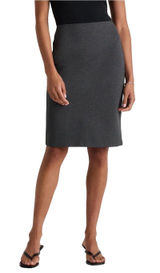 Quince ultra stretch pencil skirt XS charcoal gray professional office work chic Photo 0