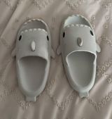 Shein Shark Grey Slides Photo 0