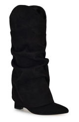 Nine West Women's Amazin Pointy Toe Slouchy Knee High Boots Size 6M Photo 0