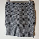 Banana Republic Geometric Print‎ Silk-Blend Pencil Skirt Size 4 Photo 0