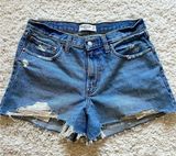 Denim‎ Shorts The Boyfriend Mid rise NWOT Photo 0