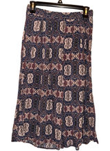 Abercrombie & Fitch Paisley Aztec Boho Crop Wide Leg Pull On Pants Blue medium Photo 0