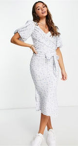 ASOS Floral Puff-Sleeve Maxi Dress Photo 0