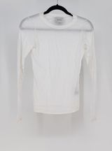 Reformation Women's Organic Cotton Tercel Crew Neck Long Sleeve Tee Shirt XS Photo 0