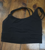 Black Lululemon Long Line Bra Photo 0