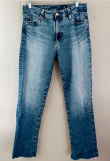 AG Adriano Goldschmied Mari Mid Rise Slim Straight Jeans Size 28 Photo 0