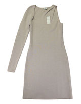 Abercrombie‎ & Fitch Metallic One Shoulder Mini Dress Champagne Gold Large Tall Photo 0