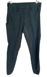 Pikeur Laure Womens 28 Full Grip Riding Breeches Dark Green Rhinestone EU 40 Photo 0