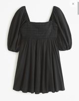 Abercrombie Black Linen Dress Photo 0
