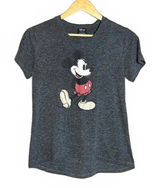 Disney Collection by David Lerner Gray Mickey Mouse T-Shirt Size M Casual Photo 0