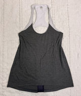 Alo‎ Yoga Womens Layered Racerback Tank Top Gray White Purple Mesh Small RN87370 Photo 0