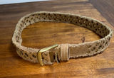 Free People Roads Untraveled Canvas Frayed Embellished Studded Grommet Belt Photo 0