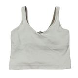 Lululemon Align Tank Top Women Size 2 White Nulu V-Neck Cropped Yoga LW1DUDS Photo 0