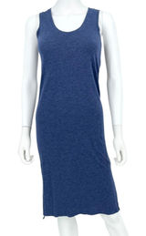 MADEWELL Dress Women Size XXS Maxi Navy‎ Blue Nightfall Sleeveless Jersey Tank Photo 0