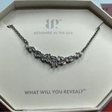 Bomb Party Necklace RBP4900 “The Layla Necklace” Cubic Zirconia on Hematite NWT Photo 0