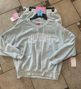 NWT Crystal Cananas women sweatshirt , shorts & hair clip 3pcs set size L Photo 0
