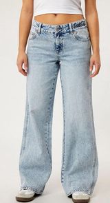 Coca-Cola By PacSun Light Indigo Low Rise Baggy Jeans Size 28 x 32 Photo 0