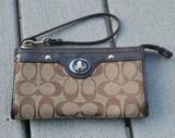 Coach Canvas Logo Wristlet | Coach Logo Canvas Wallet Photo 0