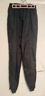 Vintage Nike Nylon Track Pants Womens Large Black Windbreaker Joggers F11102TSU‎ Photo 0