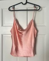 BOUTIQUE Pink Satin Top Size M Photo 0