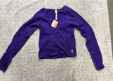 Free People Movement Bail out Amethyst Purple Waffle Knit Top XS/S OB1836168‎ Photo 0