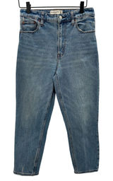 Abercrombie Fitch The Mom High Rise Light Wash‎ Denim Jeans Women Size 27 4 Photo 0