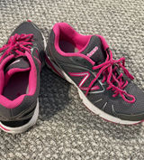 New Balance Women's Charcoal and Hot Pink Ribbon Awareness Running Sneakers Photo 0