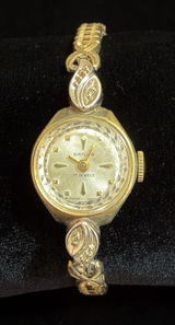Vintage Baylor 17 Jewels Ladies Cocktail Watch 10K‎ RGP Bezel Untested Repair Photo 0