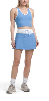 90 Degrees by Reflex 🌙✨NWT🏷️ 2 Pcs Racerback Tang with Inner Bra and Skort with back pleats set Photo 0