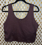 Gaiam sports bra low impact bralette crop top purple size XL Photo 0