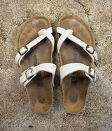 Birkenstock Mayari Graceful Pearl White Sandals Womens 39 US 8-8.5 Regular Photo 0
