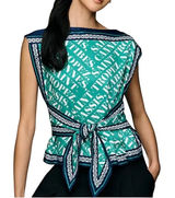 Maeve Anthropologie South of France Tie Top Size XL Photo 0