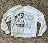 Abercrombie & Fitch Half & Half Destination Crewneck Sweatshirt Photo 0